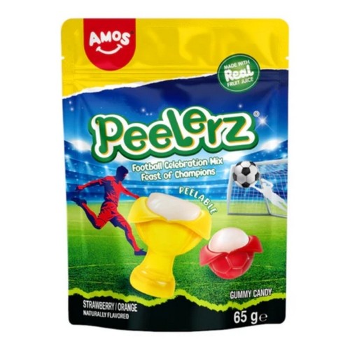 AMOS PEELERZ FOOTBALL CELEBRATION STRAWBERRY-ORANGE 65gr